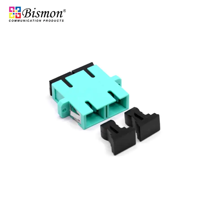 SC Adapter Duplex Multi-mode OM3 Speed 10GB, Aqua color